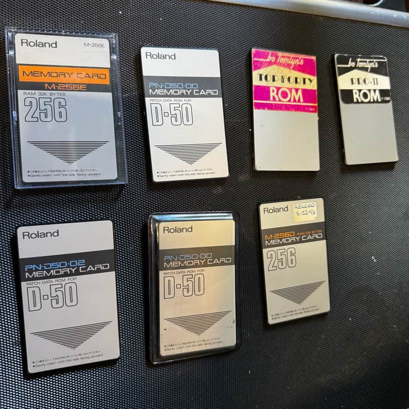 Roland D-50 ROM Cards Lot. image 1