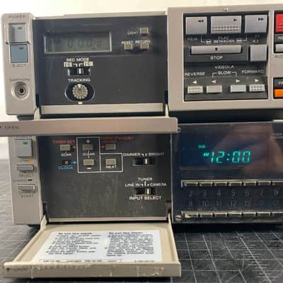 Sony Betamax SL-2000 & TT-2000 Beta Video VCR Tuner & Recorder Portable image 6