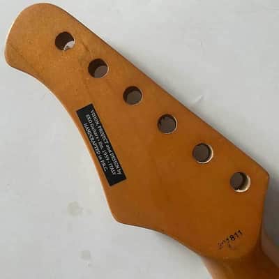 Eko Guitar Maple Wood Strat Style Neck, Rosewood Fingerboard 22 Frets image 8