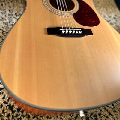 Cort Earth 100 NAT Solid Sitka Spruce/Mahogany Dreadnought 2010s - Natural Glossy image 4