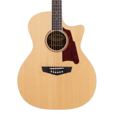 D'Angelico DAPG200NATAP PREMIER GRAMERCY Grand Auditorium Single Cutaway Mahogany Scarf Neck 6-String Acoustic-Electric Guitar image 4