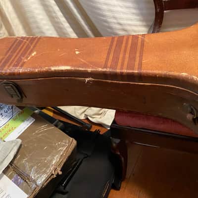 D'Angelico new yorker     basket case 1950's stained red image 19