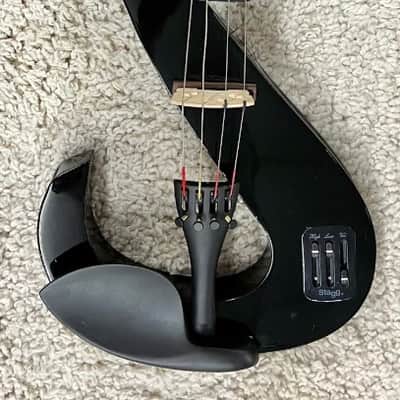Stagg EVA 4/4-BK Black Silent Viola Package with case and Bow - DEMO image 11
