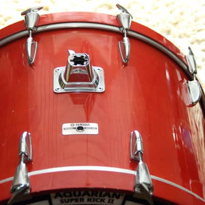 RARE Yamaha Tour Custom 8000 - red wood 24" Bass Drum image 7