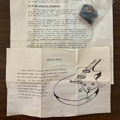 Morley Sync-A-Wah Pedal LIKE NEW IN BOX w/ Paperwork Late 1980's image 2