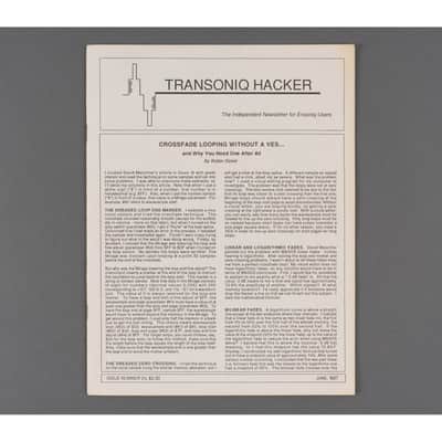 Transoniq Hacker Ensoniq User's Newsletter Issue #24