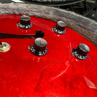 1996 Epiphone Riviera CH - Cherry - Includes OHSC image 10