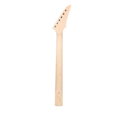Maple Guitar Neck Reversed Head 22 fret 25.5 inch Rosewood Fretboard Bolt on heel image 2