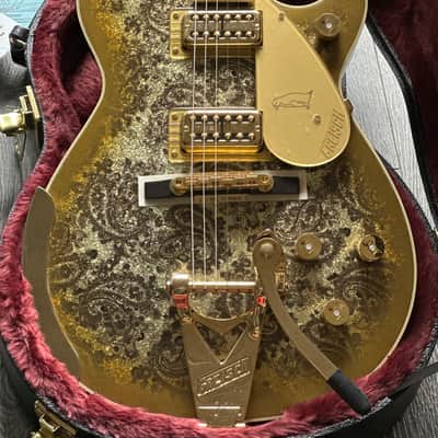 2024 Gretsch G6134TG Gold Paisley Penguin Bigsby Limited Edition image 1