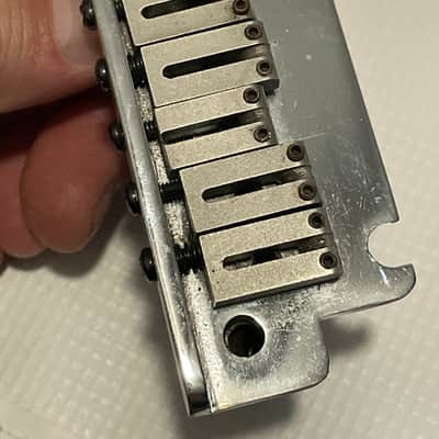 1990's Fender USA American Standard Stratocaster 2 Post Chrome Tremolo Bridge (For Parts) image 15