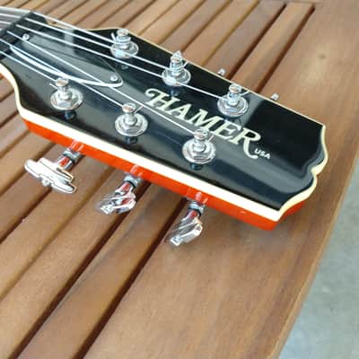 Hamer USA Newport Pro 2000/2001 Orange Sparkle Translucent OSHC SD Seth Lover Pups image 4