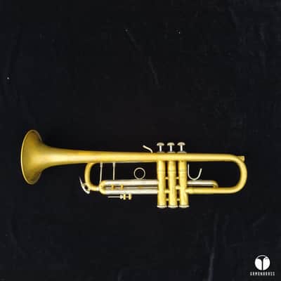 Vincent Bach Stradivarius 43 raw brass ML trumpet mouthpiece case Gamonbrass image 10