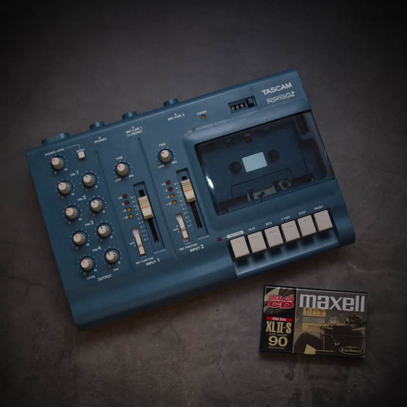 Serviced TASCAM Porta 02 mkII Ministudio 4-Track Cassette Recorder (New Belts) image 1