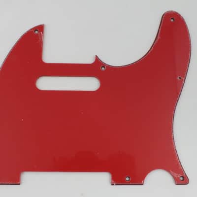 RED Telecaster 3 Ply Scratch Plate Pickguard Wilko Johnson style to fit Fender Tele guitar