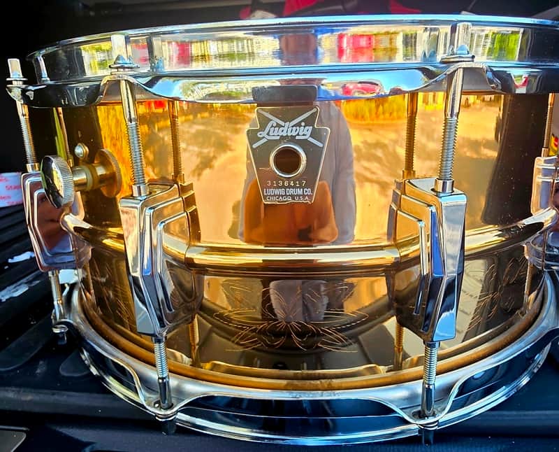 RARE ! Ludwig Bronze 75th Anniversary 84ish - Bronze image 1