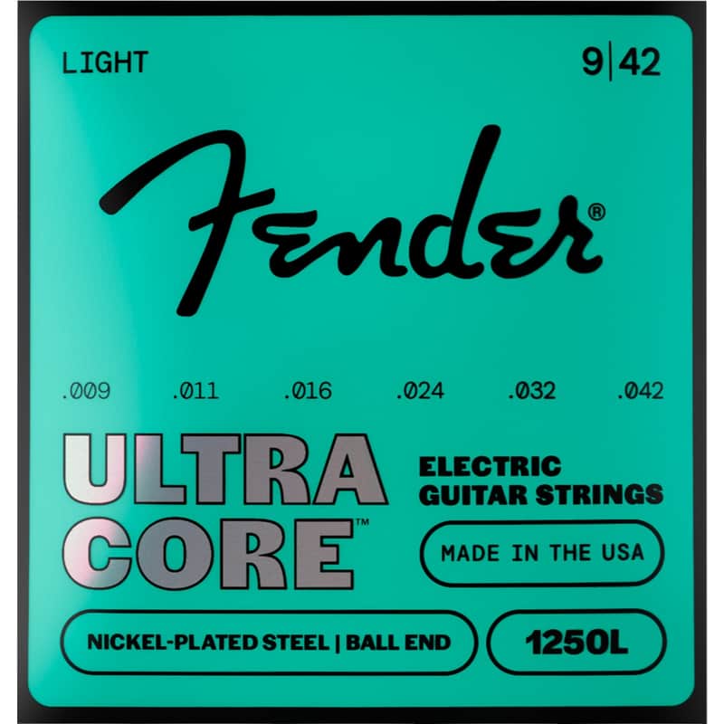 Fender 1250L UltraCore Nickel Plated Steel Ball End Electric Guitar Strings - Light (9 - 42) image 1