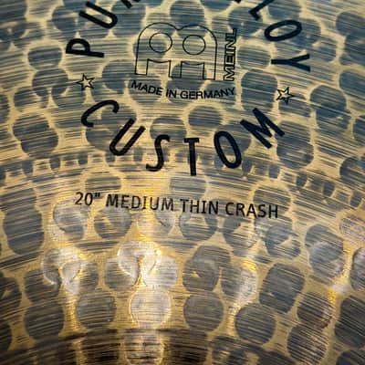 Meinl 20" Pure Alloy Custom Medium Thin Crash Cymbal image 2