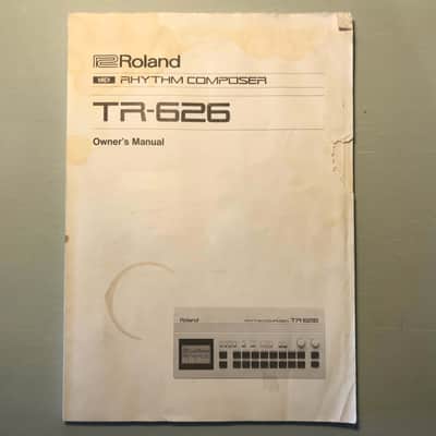 Roland TR-626 Owners Manual, Operation Chart, and Preset Rhythm Score image 2