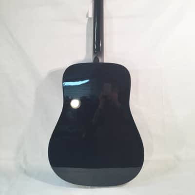 Stadium Dreadnought Style Acoustic Guitar-Black-Model ST-D-42B-w/Setup! image 4