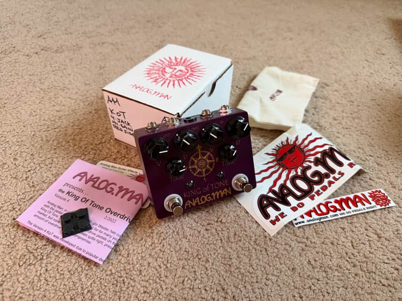 Best Offer! - Analogman King of Tone V4 with Red Side High Gain and Four Jack Options 2015 - Present - Graphic