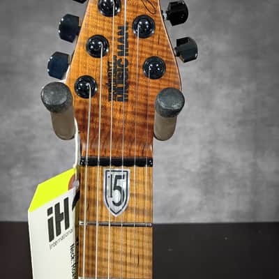 Ernie Ball Music Man John Petrucci Signature JP15-6 2026 - Green Tiger Eye Flame 6.9 pounds image 11