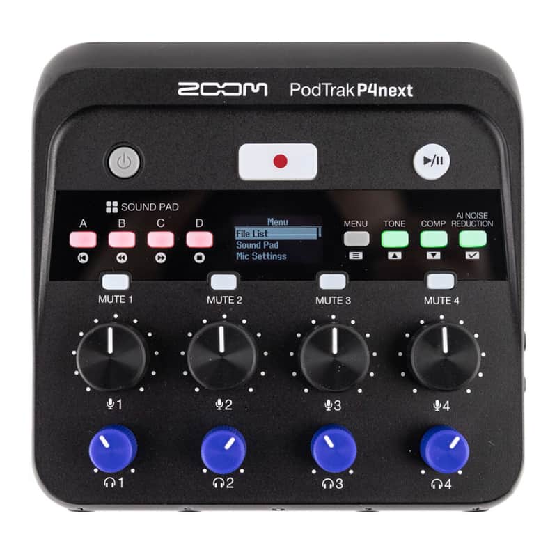 Zoom PodTrak P4next Portable Multitrack Podcast Recorder image 1