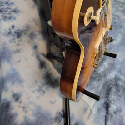 Video Demo Vintage 1973 Gibson Les Paul Deluxe Sunburst Mini Humbuckers Pro Setup New Strings Original Hardshell Case image 7