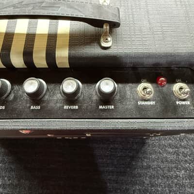 Supro Delta King 12 15-Watt 1x12" Guitar Combo Amp - Black / Cream Stripes image 4