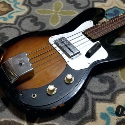 Kent 670 Electric Bass (1960s, Sunburst) image 5