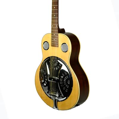 De Rosa DBI-8-VSB-NT Laminated Spruce Top Maple Neck 6-String Resonator Acoustic Guitar - Natural image 3