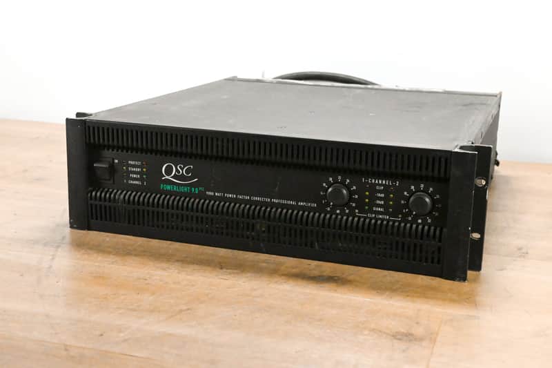 QSC PowerLight 9.0 PFC Power Factor Corrected 2-Channel Power Amplifier CG011UV image 1
