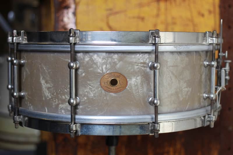 1930's Ludwig 'Professional Model' Snare Drum 5"x14" in Lavender Pearl image 1