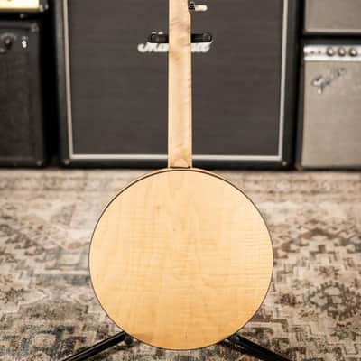 Deering Boston 5-String Banjo - Natural Blond Curly Maple with Hardshell Case image 8