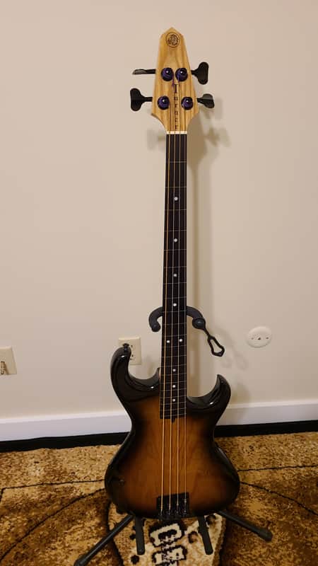 Rick Turner Custom Piezo Fretless Clear Burst image 1