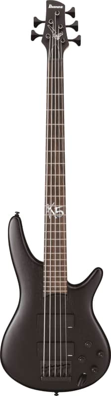 Ibanez K5BKF Fieldy Signature 5-String Electric Bass Guitar in Black image 1
