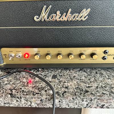 Marshall 2245 JTM45 MK II Reissue 2-Channel 30-Watt Guitar Amp Head 1989 - Present - Black image 4