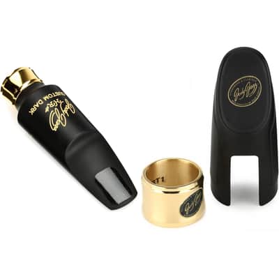 JodyJazz HR* CUSTOM DARK Series Tenor Saxophone Mouthpiece with Ligature and Cap - 7* image 1
