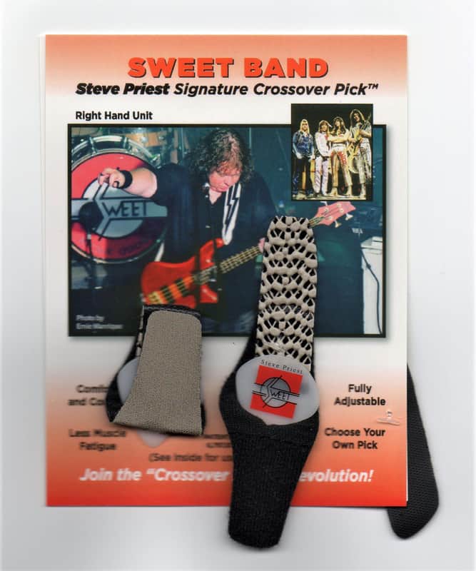 Bass Thumb Pick dual pack - Sweet Band (Steve Priest) signature Crossover with free Artist Signature Picks image 1