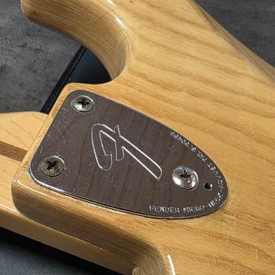 1977 Fender Stratocaster Hardtail Natural Ash Vintage 70s American USA Strat HT Hard Tail 1970's Guitar image 5