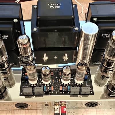 Dynaco ST-70 / Dynakit Stereo 70 Tube Amplifier w/ Evolution 4T Dual Triode Driver, w/ Tubes & Cover image 4