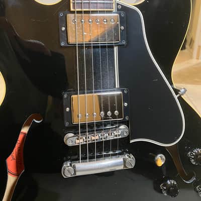 Gibson ES-335 Memphis Dot Fatneck ‘59’ Re-issue 2008 - Gloss Ebony image 15