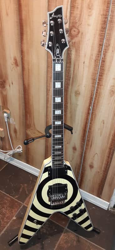 FireFly FFVX Zakk Wylde BullsEye Tribute Flying V 6 String | Reverb