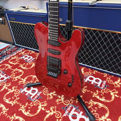 ESP The Eclipse Custom Telecaster Floyd Rose Candy Apple Red '90s MADE IN JAPAN image 5