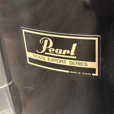Pearl Export EX 12"x10" Rack Tom Drum Early 90s - Jet Black image 5
