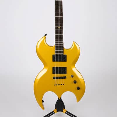 Brownsville Bat Unique Design Shape Electric Guitar Yellow HH Humbucker image 1