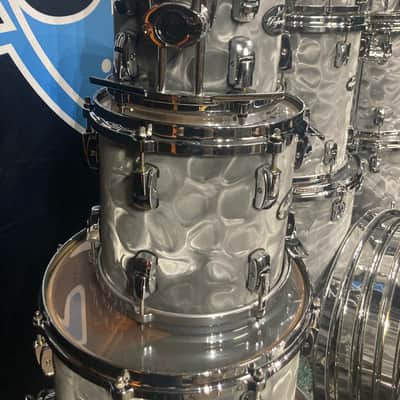 Pearl - Music City Custom, Reference Series 12 Piece Shell Bank Set. David Frangioni, Modern Drummer Collection, Carl Palmer. Platinum Smoke Marine image 11