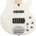 Lakland Skyline 55-02 Custom 5-String Bass Guitar w/ Maple FB, White Pearl