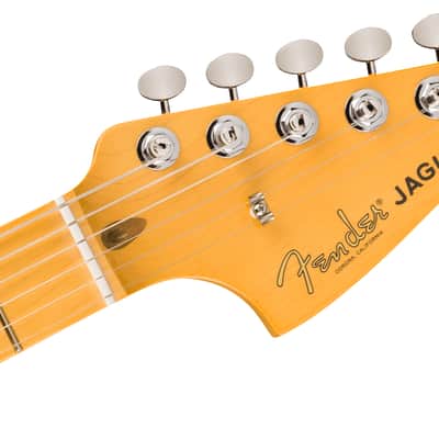 Fender American Professional Classic Jaguar Maple FB Faded Lake Placid Blue with Bag image 5