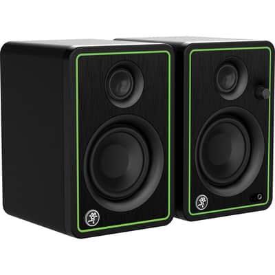 Mackie CR3-X Series 3" Studio Monitors (Pair) with 3' REAN Stereo Breakout Cable Bundle image 2