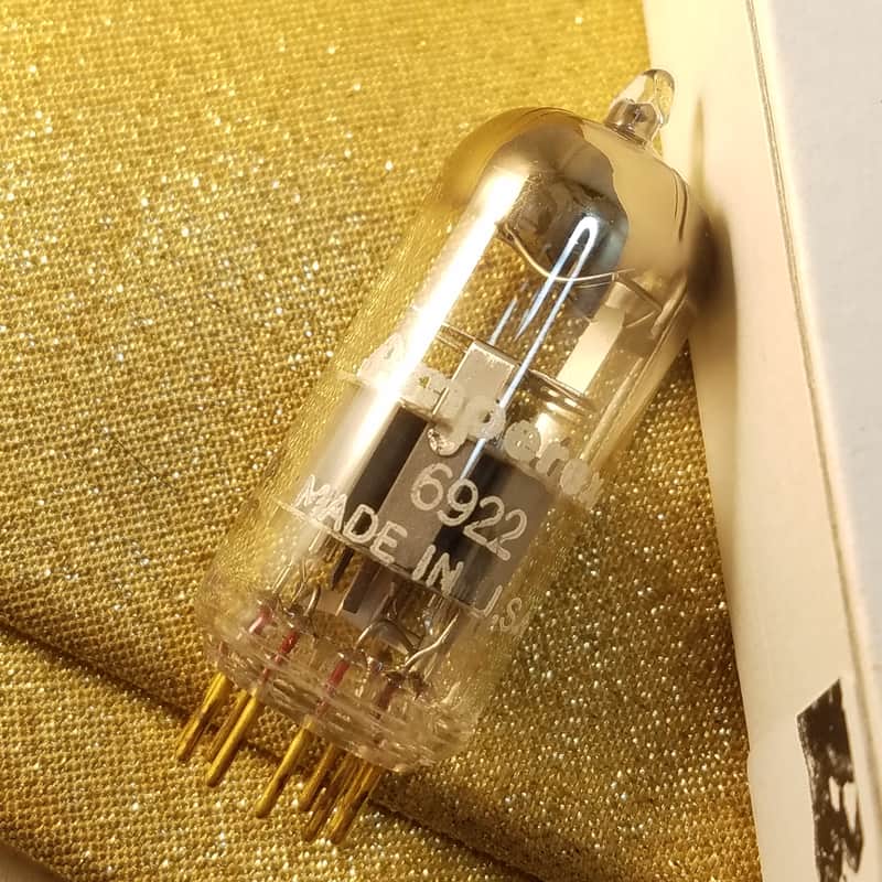 Amperex 6922 tNOS AT1000 TESTED Vacuum Tube Rare D getter PQ Premium Quality USA Gold Pins E88CC dual triode 1958-1961 image 1